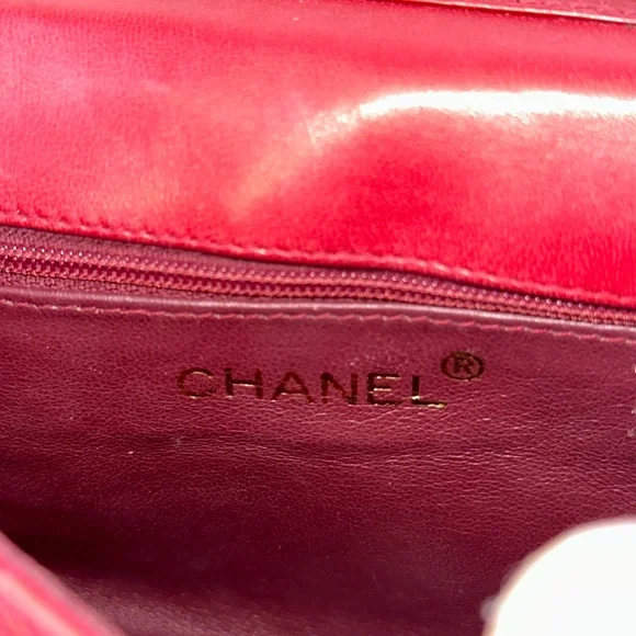 Vintage Chanel Burgundy Quilted Flap Tassel Bag - Picture 14 of 16